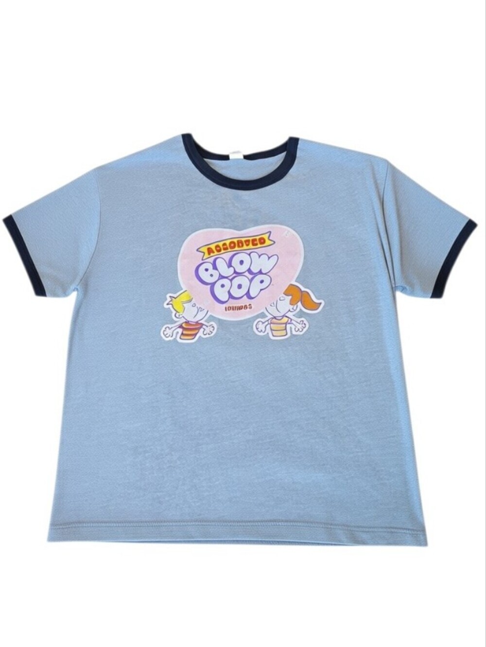 Tootsie Blow Pop Vintage Kids Light Gray Short Sleeve Graphic T-Shirt XL